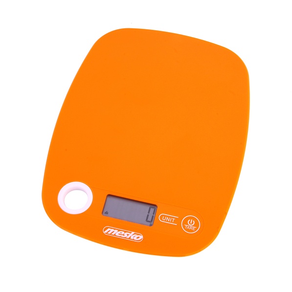 MESKO Kitchen Scale pomarańczowa - waga kuchenna elektroniczna plastikowa