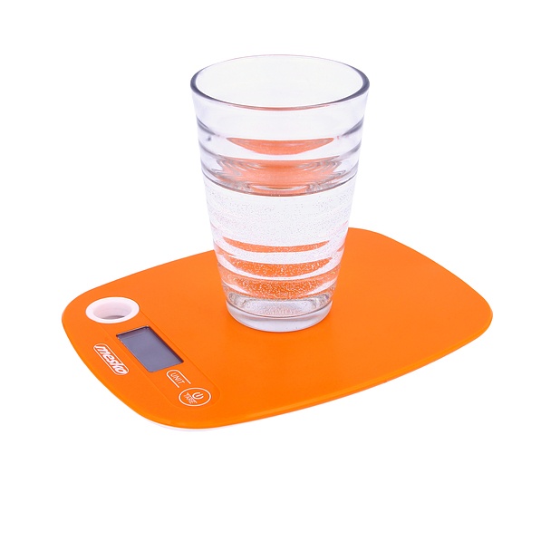 MESKO Kitchen Scale pomarańczowa - waga kuchenna elektroniczna plastikowa