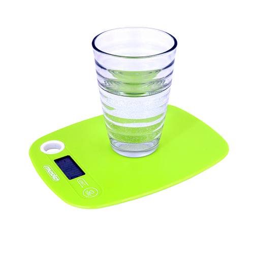 MESKO Kitchen Scale zielona - waga kuchenna elektroniczna plastikowa