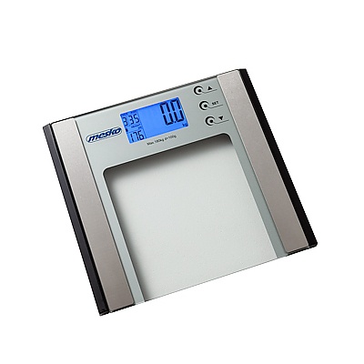 MESKO Body Weight 30 x 33 cm - waga łazienkowa elektroniczna szklana