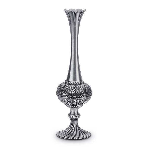 Wazon na kwiaty platerowany LUCIUS POSTARZANE SREBRO 20,3 cm