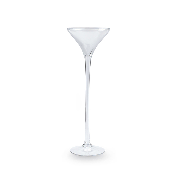 Wazon na nóżce wysoki szklany MARTINI 50 cm