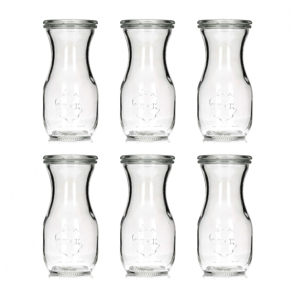 WECK Saftflasche 0,29 l 6 szt. - butelki szklane typu wek z pokrywkami