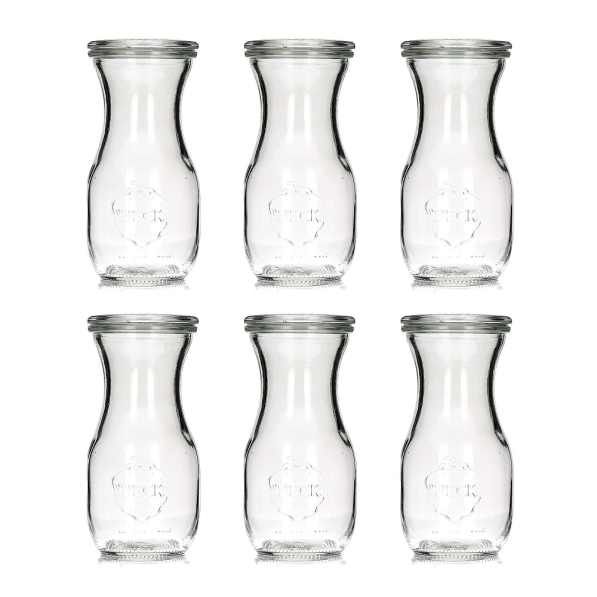 WECK Saftflasche 0,29 l 6 szt. - butelki szklane typu wek z pokrywkami