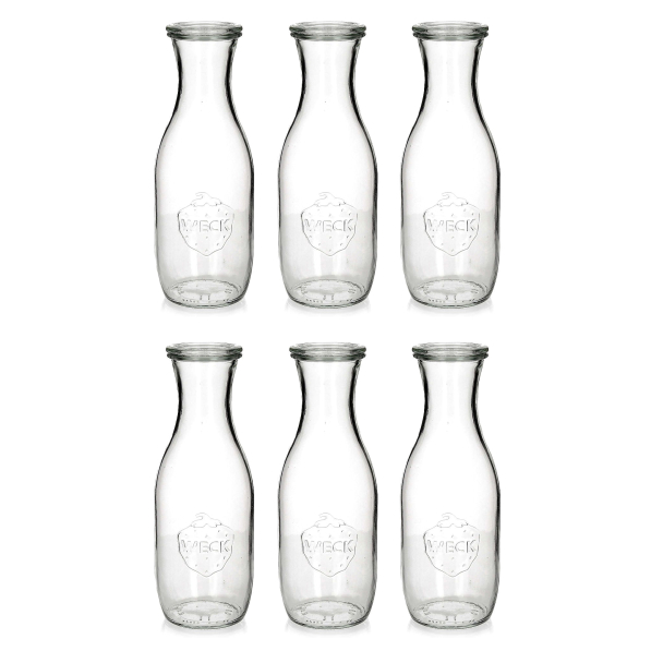 WECK Saftflasche 1,062 l 6 szt. - butelki szklane typu wek z pokrywkami