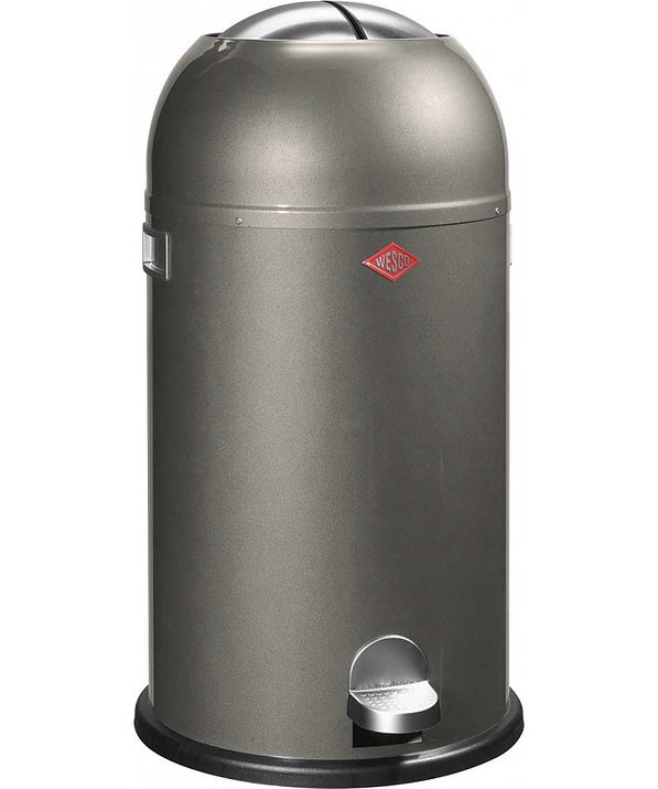 WESCO Kickmaster 33 l grafitowy - kosz na śmieci z pedałem stalowy