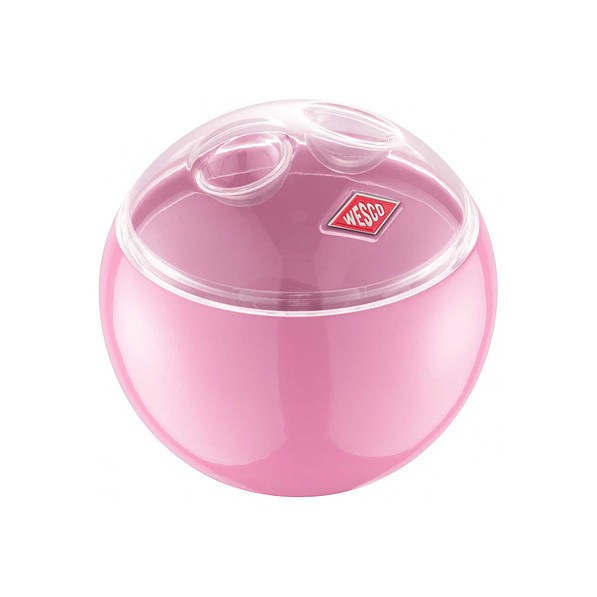 WESCO Mini Ball różowy - pojemnik kuchenny stalowy