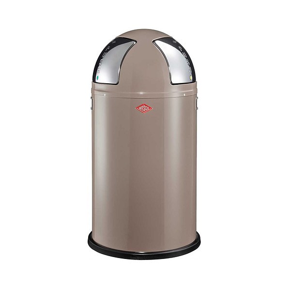 WESCO Push Two 50 l taupe - kosz na śmieci stalowy