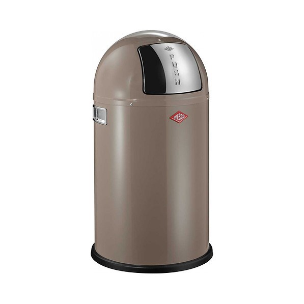 WESCO Pushboy Jr. 22 l taupe - kosz na śmieci stalowy