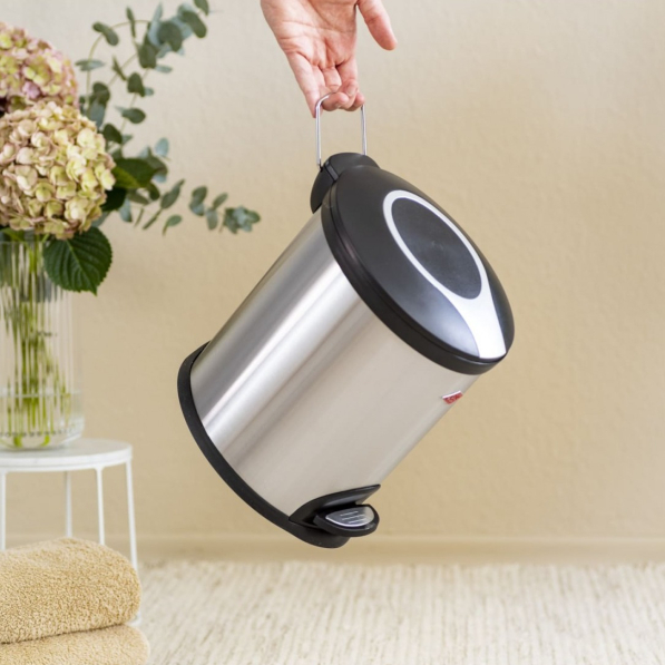 WESCO Tretmulleimer 107 12 l - kosz na śmieci ze stali nierdzewnej z pedałem