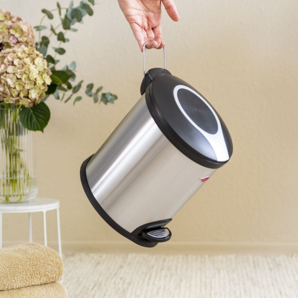 WESCO Tretmulleimer 107 5 l - kosz na śmieci ze stali nierdzewnej z pedałem