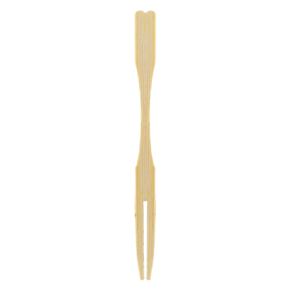 VERLO Fingerfood 9 cm 100 szt. - widelce jednorazowe bambusowe
