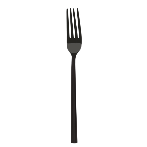 Widelec stołowy ze stali nierdzewnej PIANO BLACK 21,3 cm