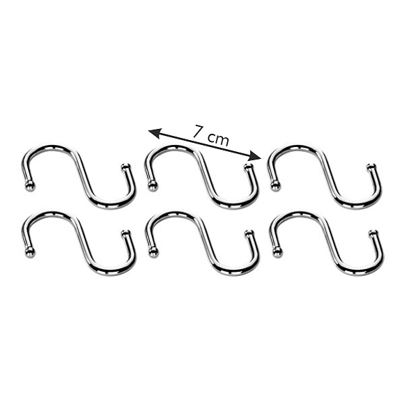 TESCOMA Monti 6 szt. - haczyki do relingów ze stali nierdzewnej