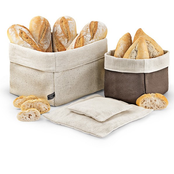 Wkładka termalna do koszyka na chleb i pieczywo bawełniana ABERT BREAD ECRU 12,5 x 12,5 cm