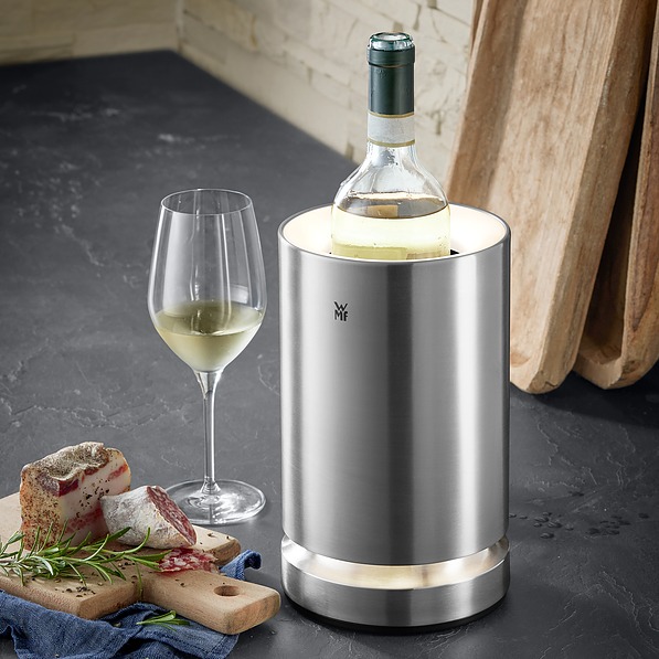 WMF Electro Ambient - wiaderko / pojemnik do wina stalowy podświetlany