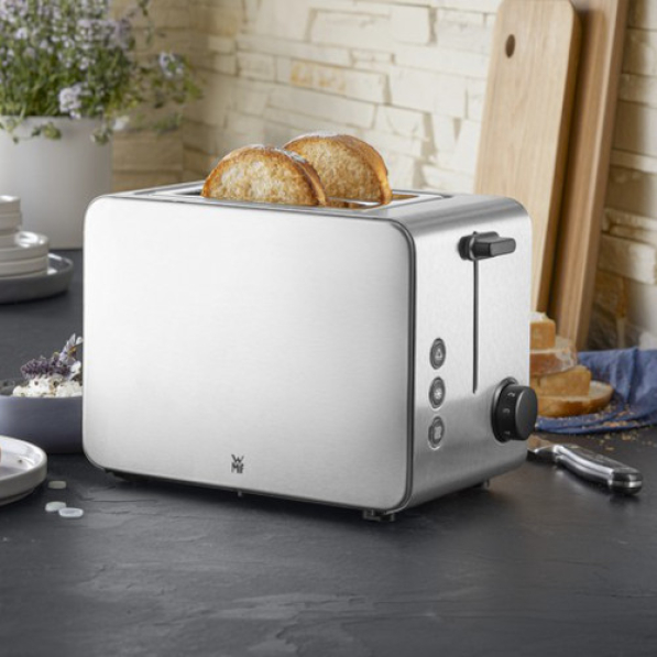 WMF Electro Stelio 1050 W - toster do grzanek ze stali nierdzewnej z rusztem