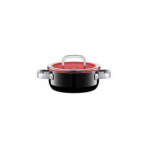 WMF Fusiontec Functional czarny 2,4 l - garnek stalowy z pokrywką