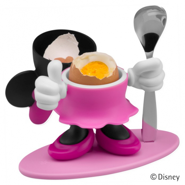 WMF Myszka Minnie - kieliszek na jajko z łyżeczką plastikowy