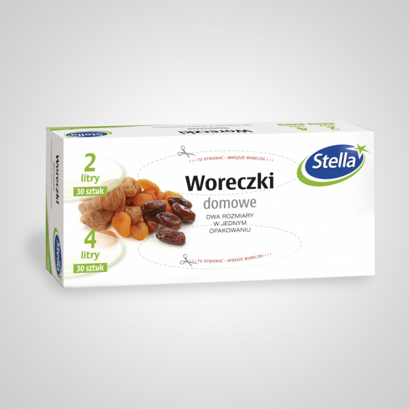 Woreczki / Torebki śniadaniowe STELLA 60 szt.