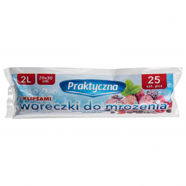 Woreczki do mrożenia z klipsami FROZEN CLIPS 2 l 25 szt.