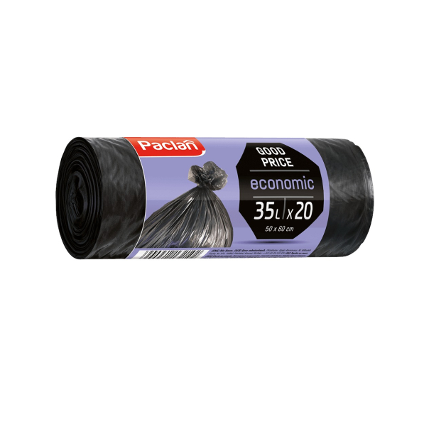 Worki na śmieci PACLAN ECONOMIC HD 35 l 20 szt.
