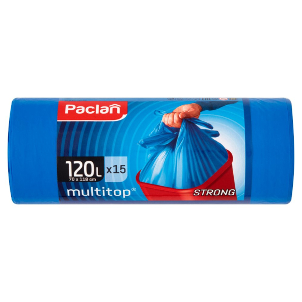 Worki na śmieci PACLAN MULTITOP 120 l 15 szt.