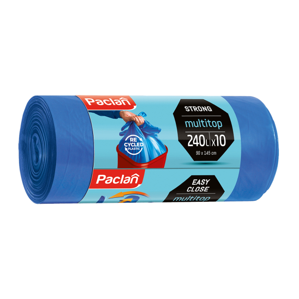Worki na śmieci PACLAN MULTITOP 240 l 10 szt.