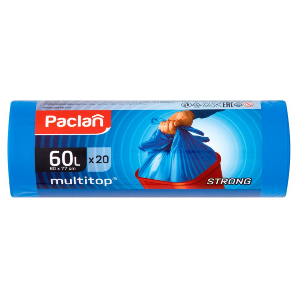 Worki na śmieci PACLAN MULTITOP 60 l 20 szt.