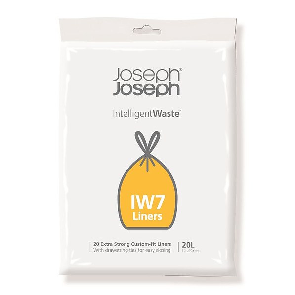 JOSEPH JOSEPH Totem Compact Intelligent Waste 20 l 20 szt. czarne - worki na śmieci plastikowe z taśmą