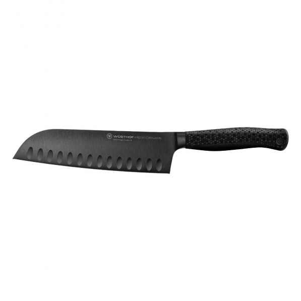 WUSTHOF Performer 17 cm czarny - nóż Santoku ze stali nierdzewnej 