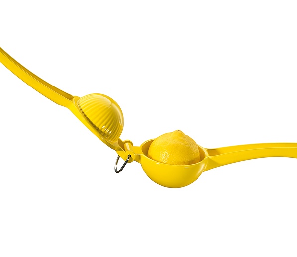 CILIO Limona żółta - wyciskarka do cytryn ręczna stalowa 