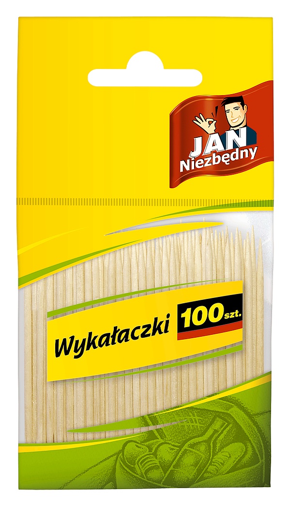 Wykałaczki drewniane JAN NIEZBĘDNY 100 szt.