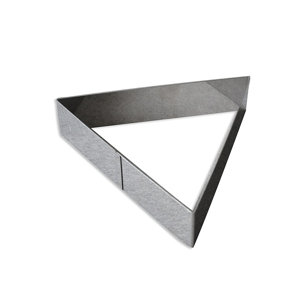 De Buyer Triangle 20 cm - pierścień do deserów ze stali nierdzewnej
