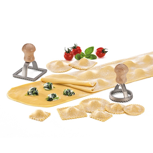 KUCHENPROFI Stamp Round 5,5 cm - wykrawacz do ravioli aluminiowy