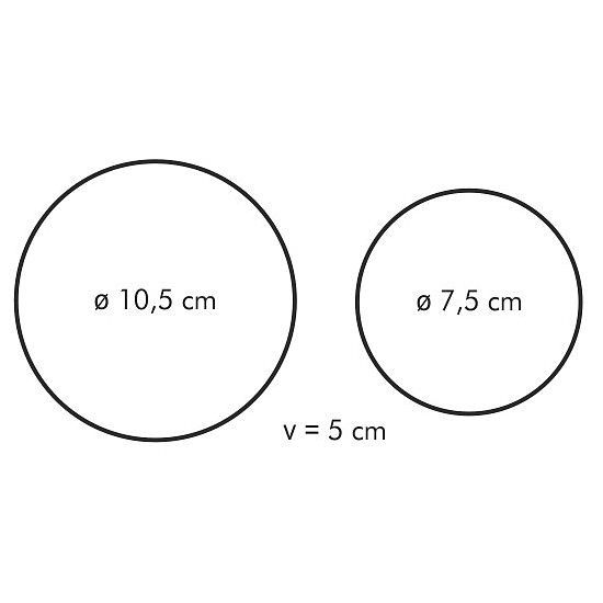 Tescoma Grand Chef 2 szt. - pierścienie do deserów ze stali nierdzewnej