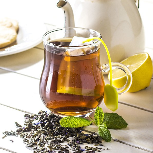Zaparzacz do herbaty plastikowy SILLINIE TEA GREEN