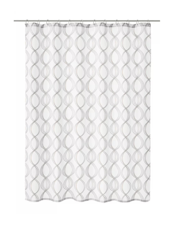Zasłona prysznicowa poliestrowa KLEINE WOLKE CLASSY 200 x 180 cm