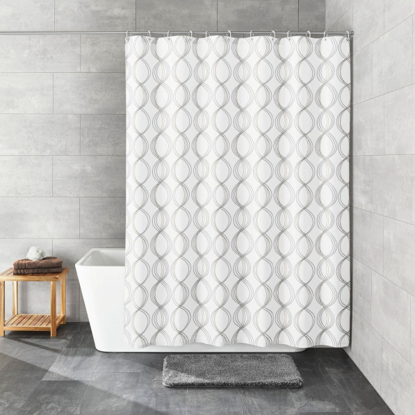 Zasłona prysznicowa poliestrowa KLEINE WOLKE CLASSY 200 x 180 cm