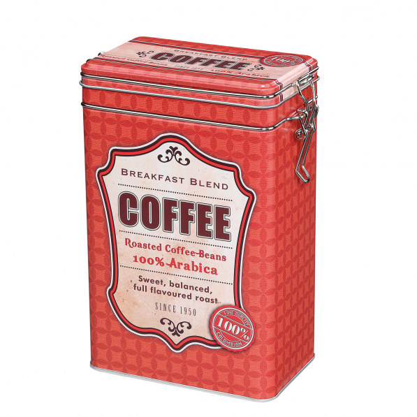 ZASSENHAUS Arabica czerwona - puszka / pojemnik na kawę metalowy
