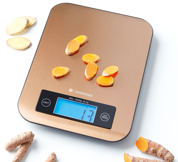 ZASSENHAUS Pure - waga kuchenna elektroniczna ze stali nierdzewnej