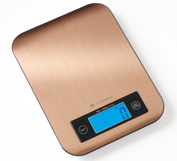 ZASSENHAUS Pure - waga kuchenna elektroniczna ze stali nierdzewnej