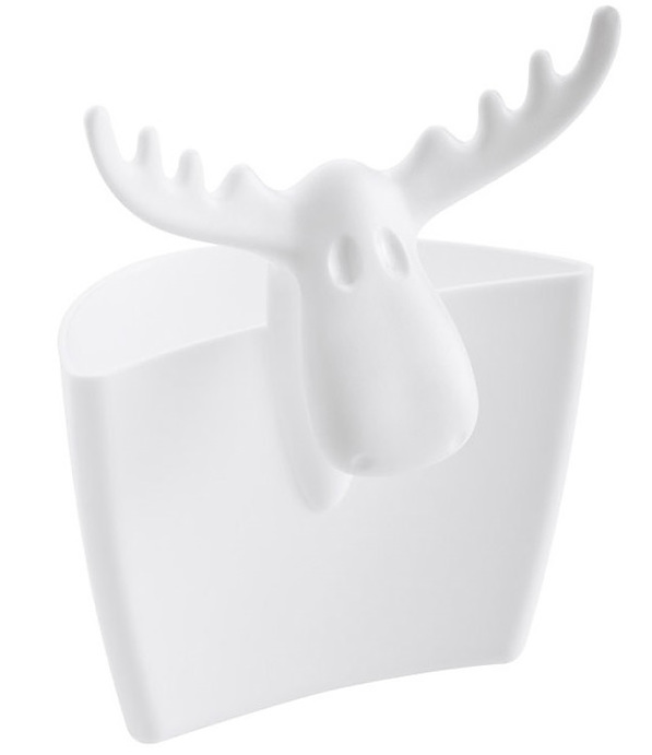 KOZIOL Rudolf biała - zawieszka na kubek plastikowa