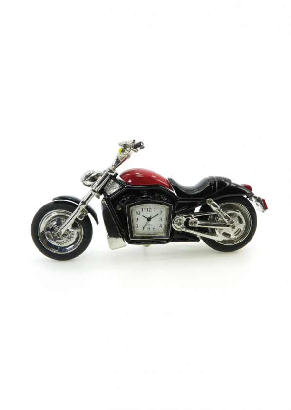 Zegar motocykl metalowy MOTAIR CZARNY 5,5 cm
