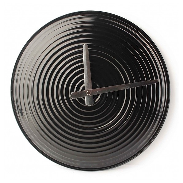 Zegar ścienny metalowy PŁYTA CZARNY 31,5 cm
