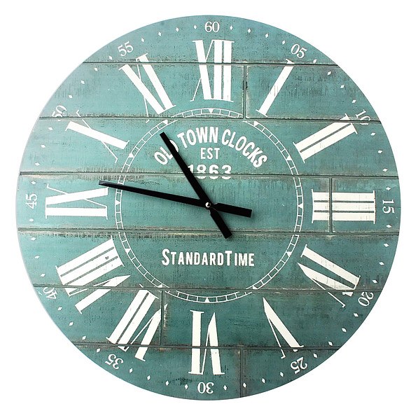 Zegar ścienny z płyty MDF BOARD TIME MORSKI 60 cm