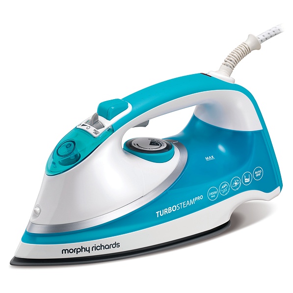 MORPHY RICHARDS Turbostream Pro New 2400 W czarne - żelazko parowe z ceramiczną stopą