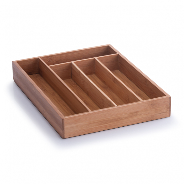 ZELLER Bamboo 34 x 26 cm - organizer / wkład do szuflady na sztućce bambusowy