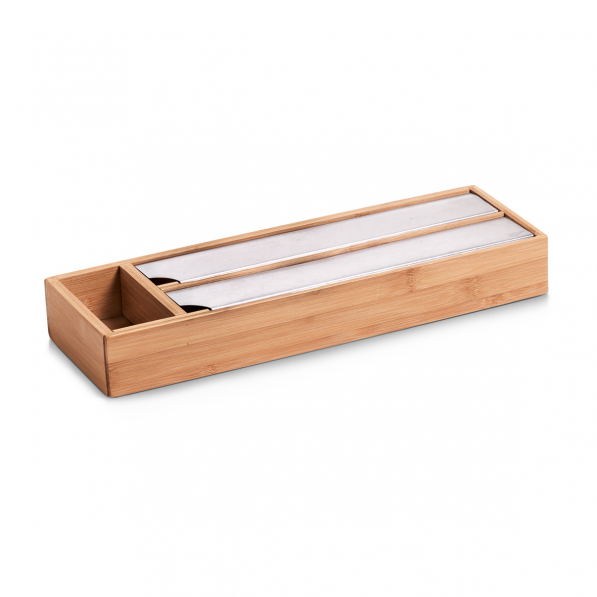 ZELLER Bamboo 39,5 x 13 cm - organizer / wkład do szuflady na folię bambusowy