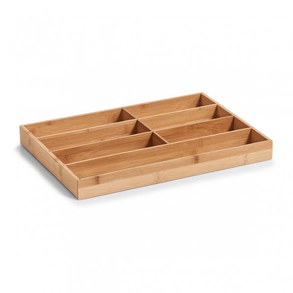 ZELLER Bamboo 44 x 30,6 cm - organizer / wkład do szuflady na sztućce bambusowy